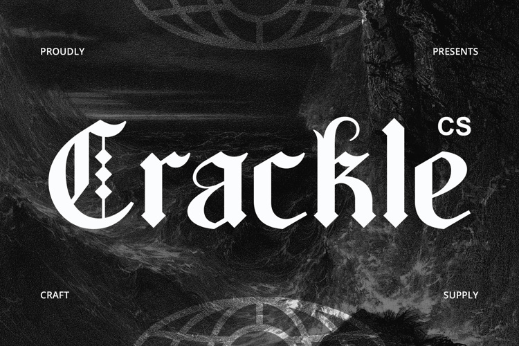 CS Crackle Font website image