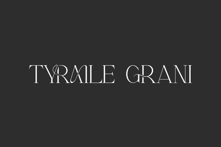 Tyraile Grani Font website image