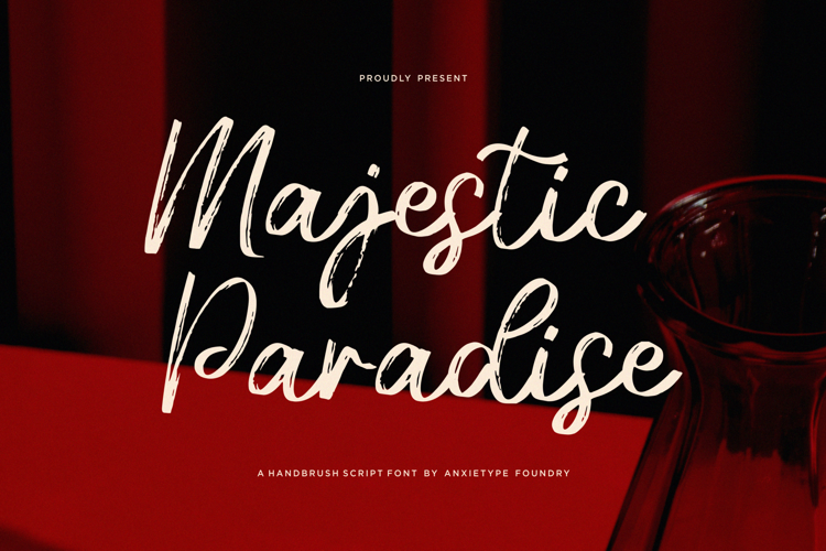 Majestic Paradise Font website image