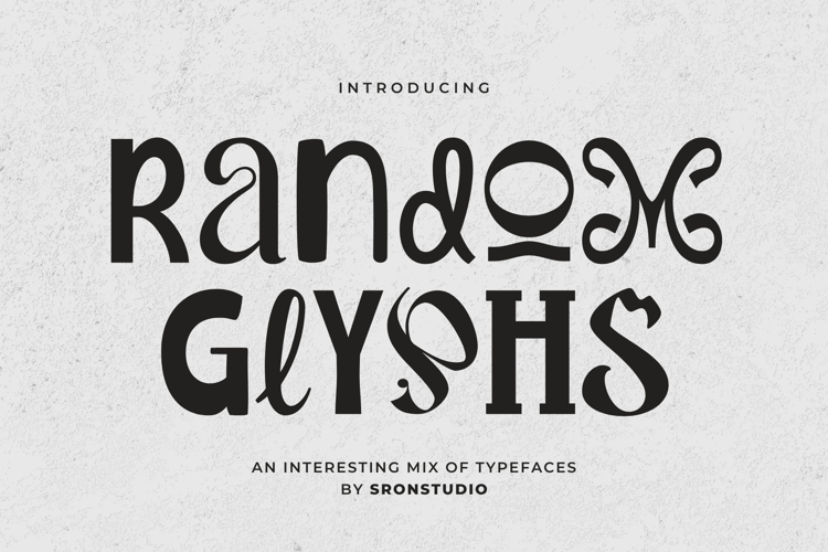 Random Glyphs Font website image