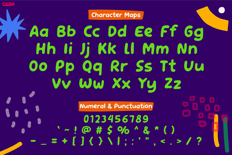 CILUBA Font website image