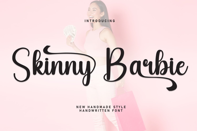 Skinny Barbie Font website image