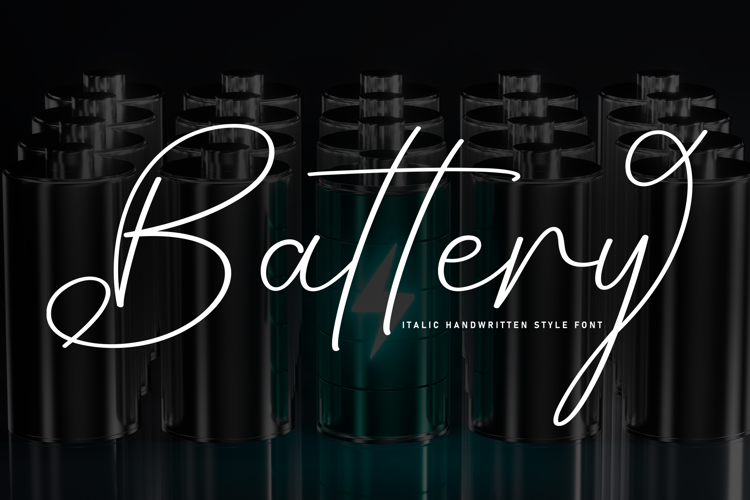 Battery Font website image