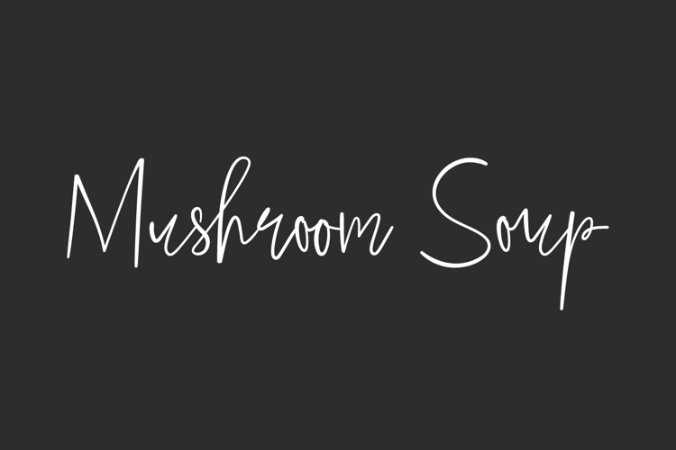 Mushroom Soup Font website image