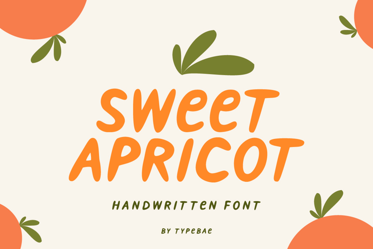 Sweet Apricot Font website image