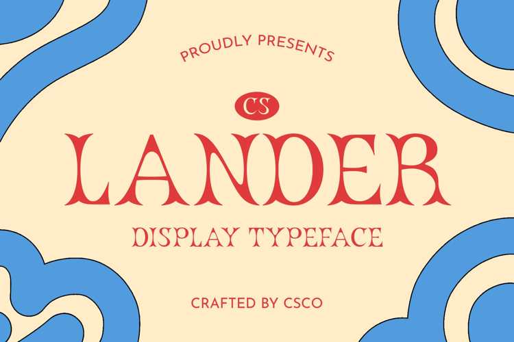 CS Lander Font website image