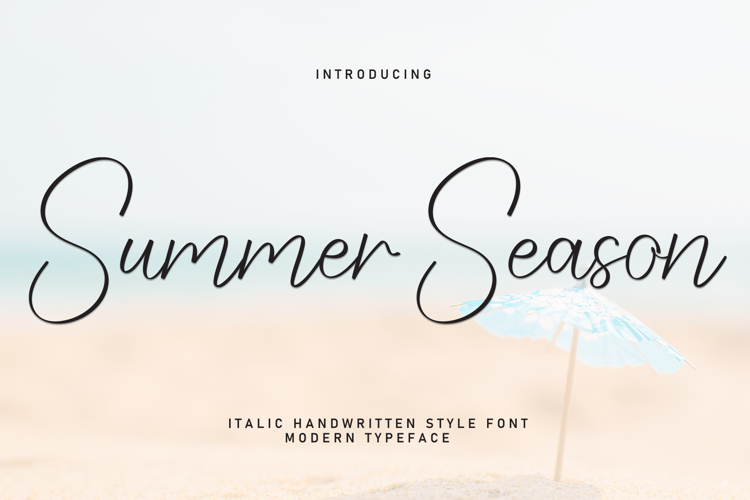 Summer Season Font website image