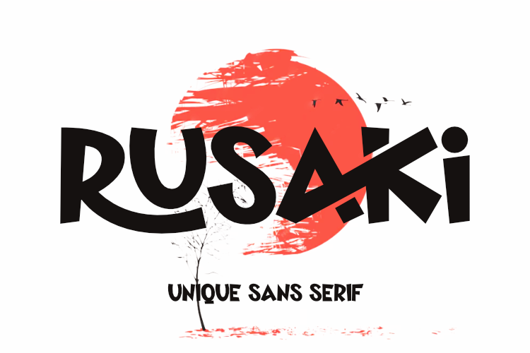 Rusaki Font website image