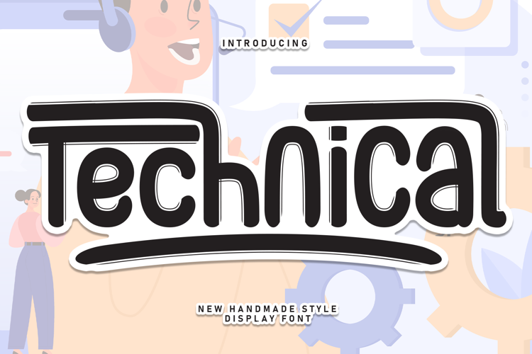 Technical Font website image