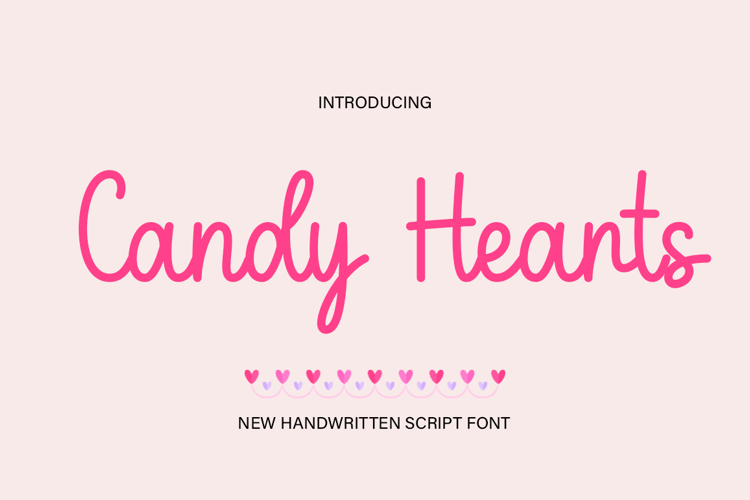 Candy Hearts Font website image