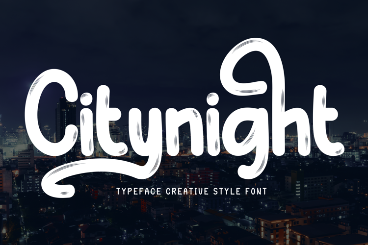 Citynight Font website image