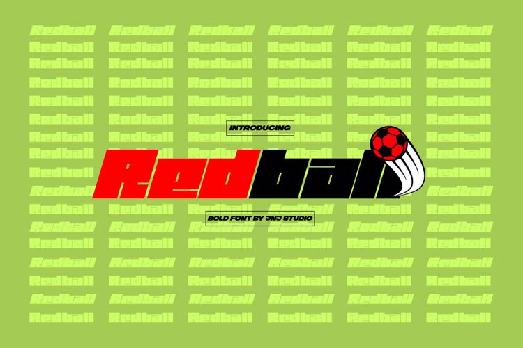 Redball Font website image