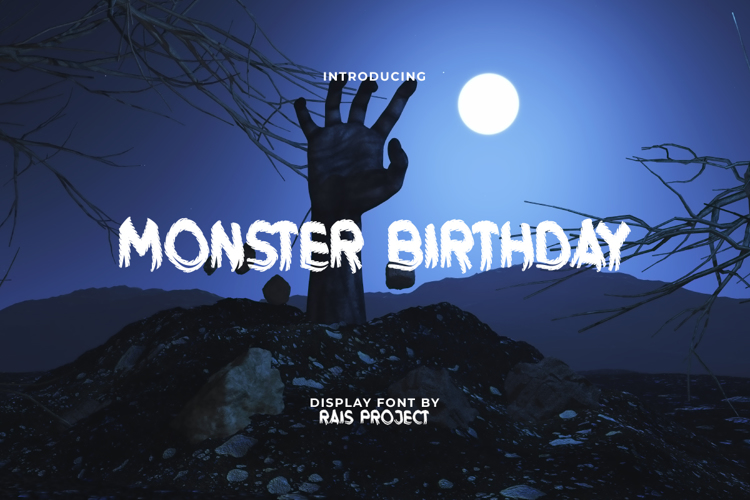 Monster Birthday Font website image