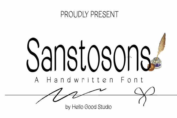 Sanstosons Font website image