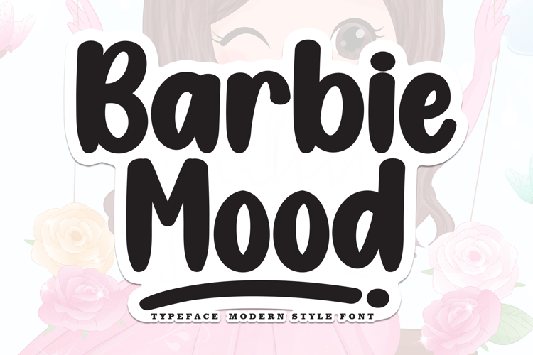 Barbie Mood Font website image