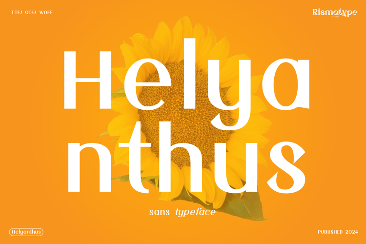 Helyanthus Font website image