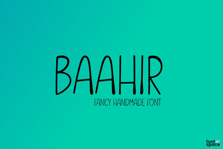 Baahir Font website image