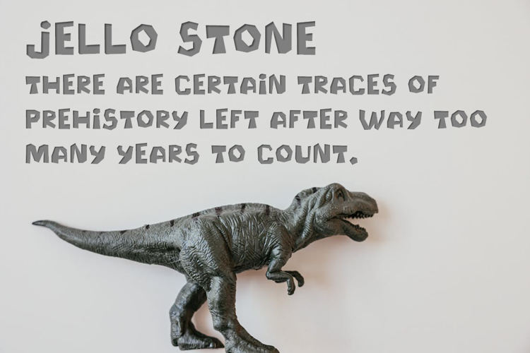 Jello Stone Font website image