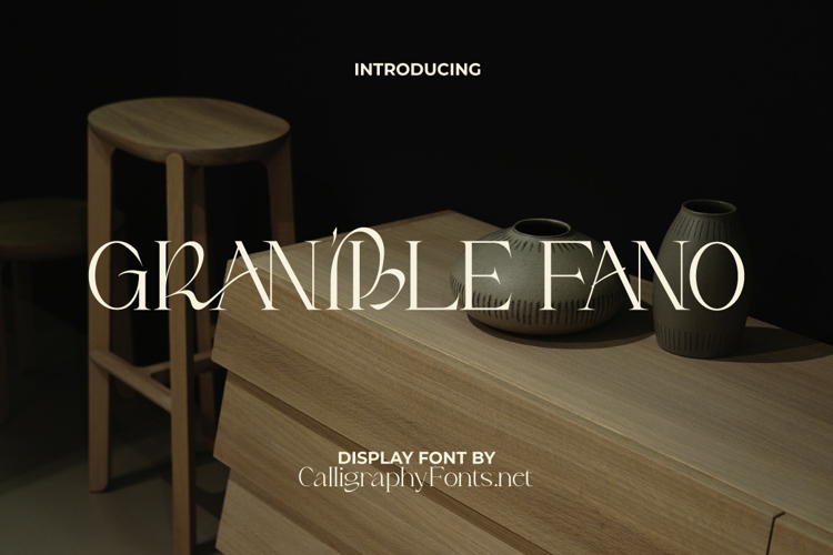 Granible Fano Font website image