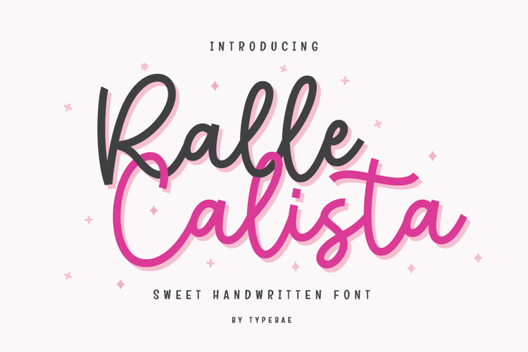 Ralle Calista Font website image