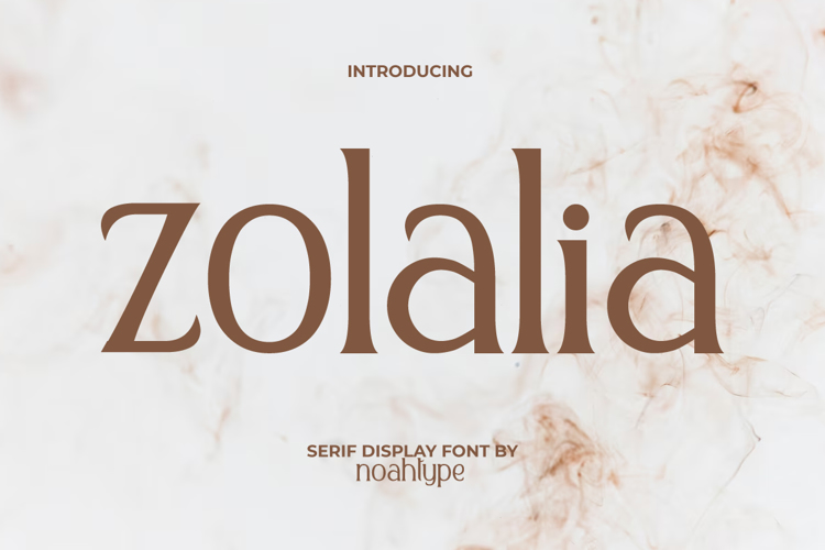 Zolalia Font website image