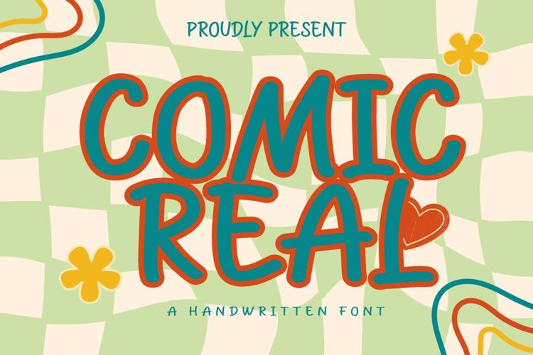 Comic Real Font website image