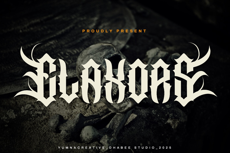 Elaxors Font website image