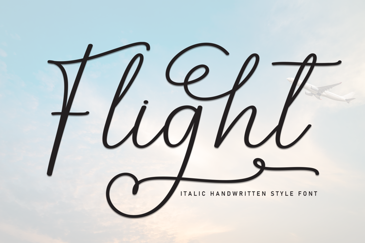 Flight Font website image