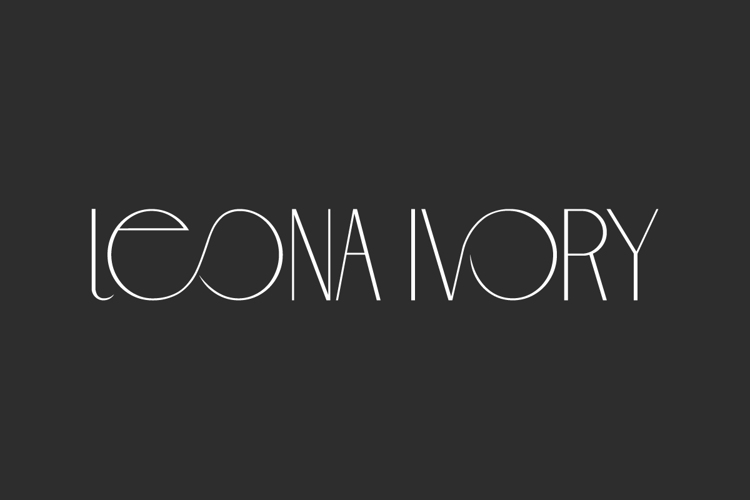 Leona Ivory Font website image