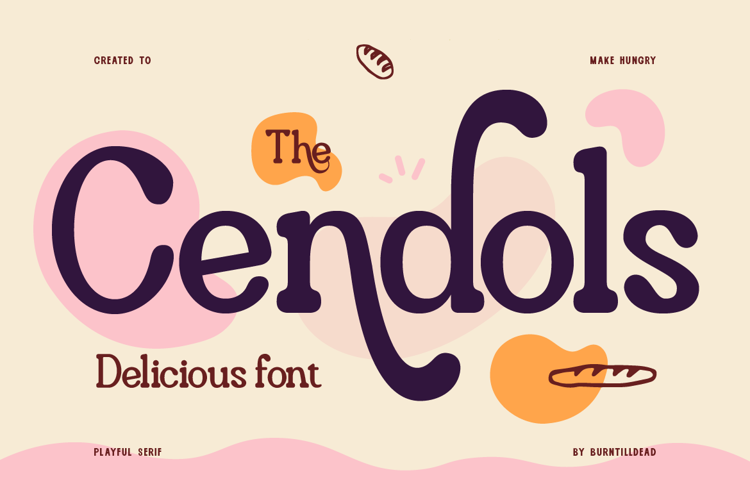 Cendols Font website image