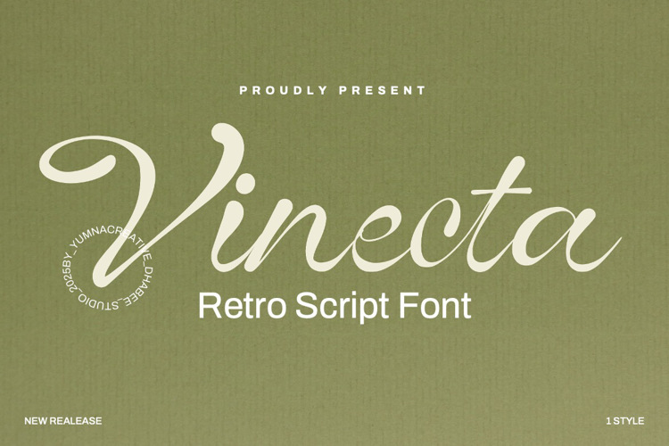 Vinecta Font website image