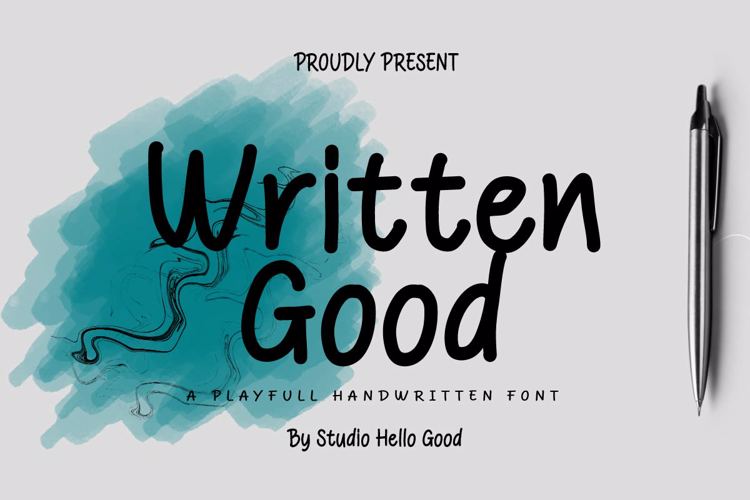 Written Good Font website image