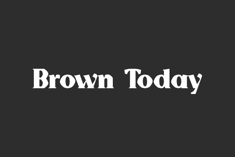 Brown Today Font website image