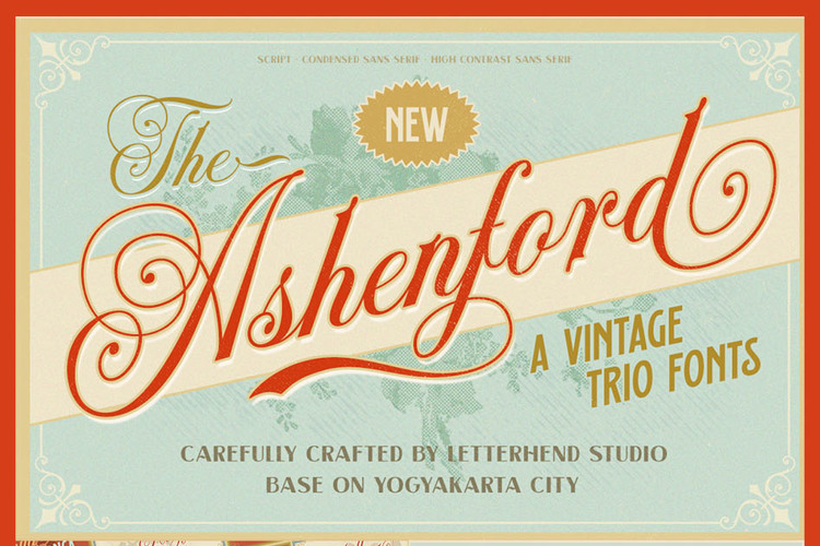 Ashenford Script Font website image