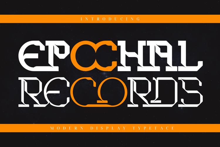 Epochal Records Font website image