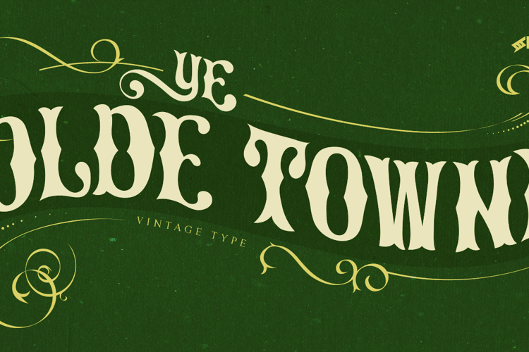 Ye Olde Towne Font website image