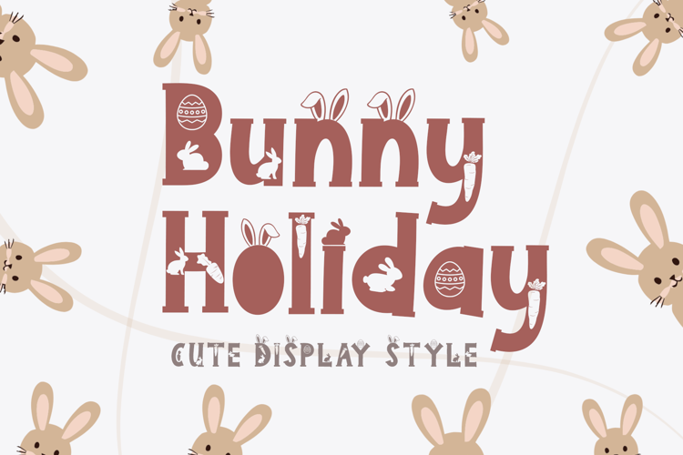 Bunny Holiday Font website image