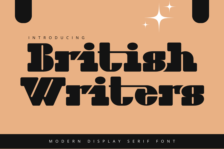 British Writers Font website image