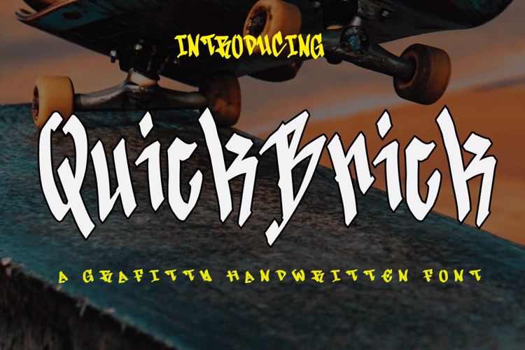 Quick Brick Font website image