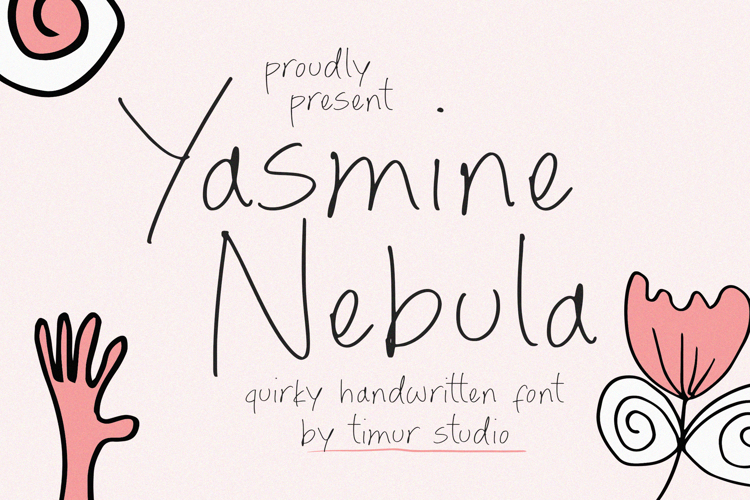 Yasmine Nebula Font website image