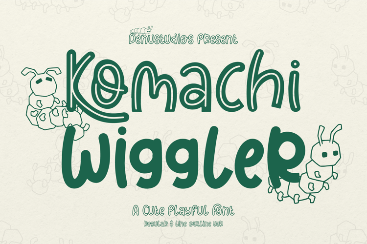 Komachi Wiggler Font website image