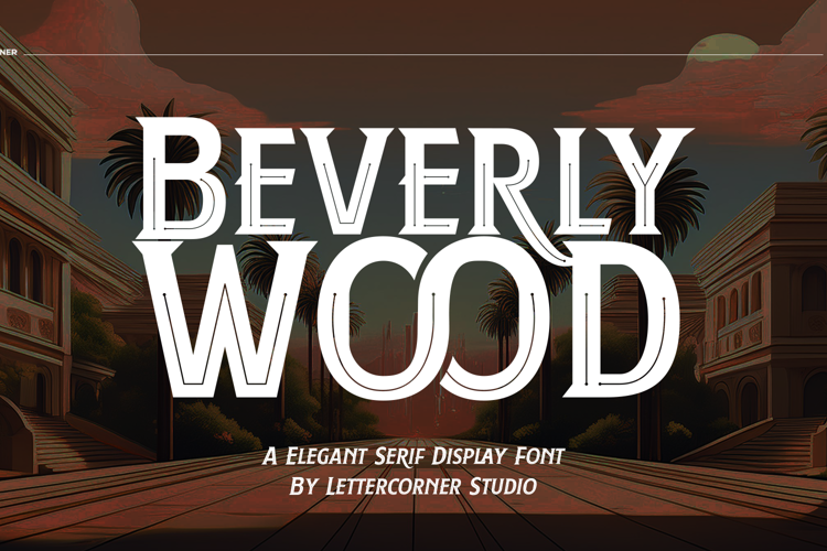 Berverlywood Font website image