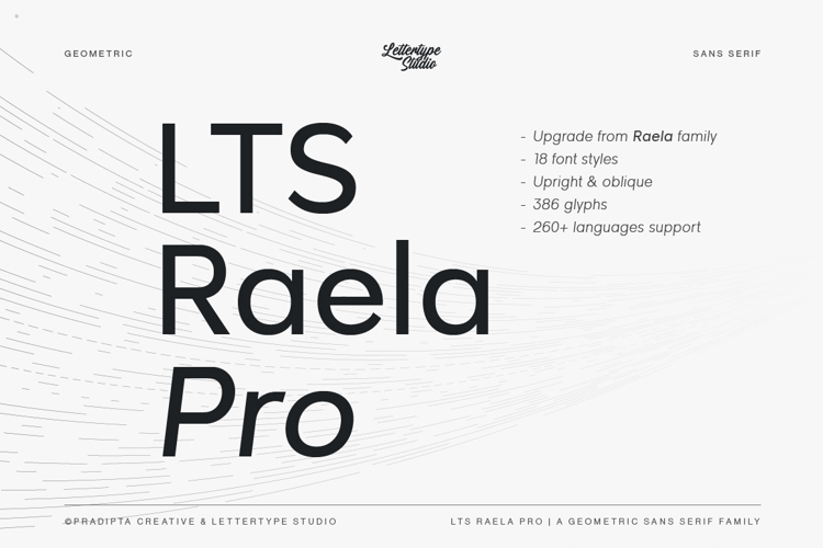 LTS Raela Pro Font website image