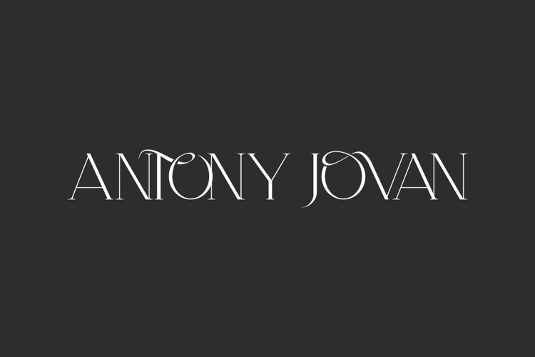 Antony Jovan Font website image