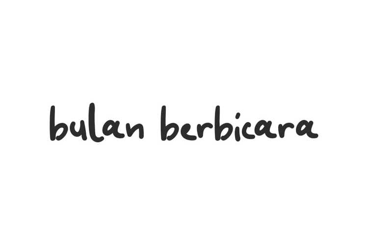 Bulan Berbicara Font website image