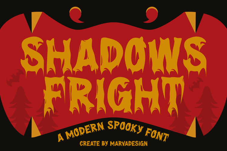 Shadows Fright Font website image