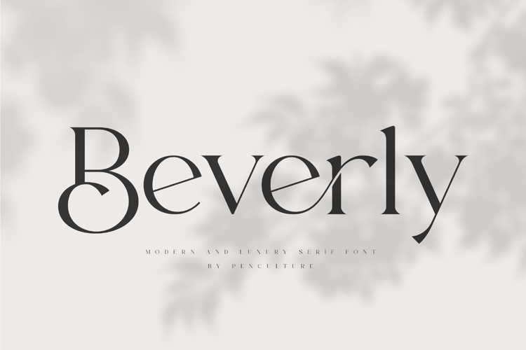 Beverly Font website image