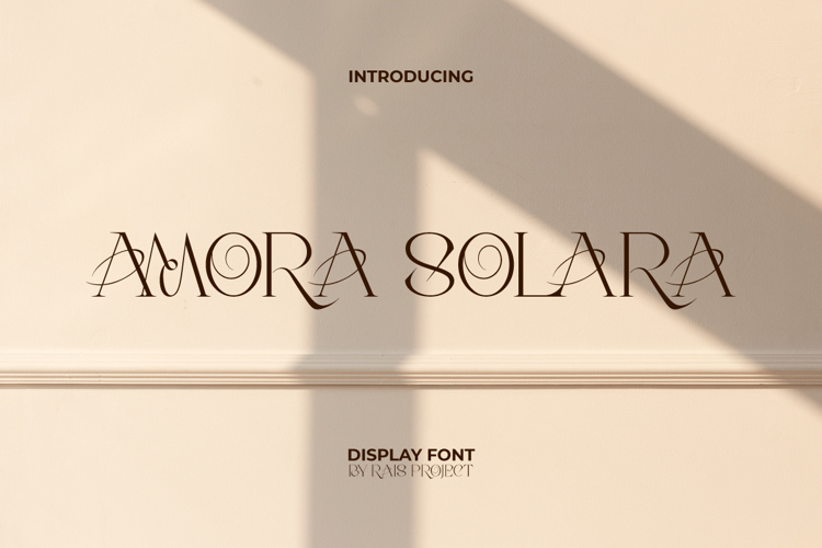 Amora Solara Font website image