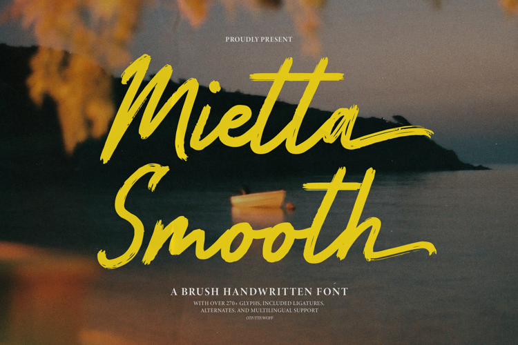 Mietta Smooth Font website image