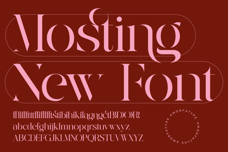 Mosting Font website image